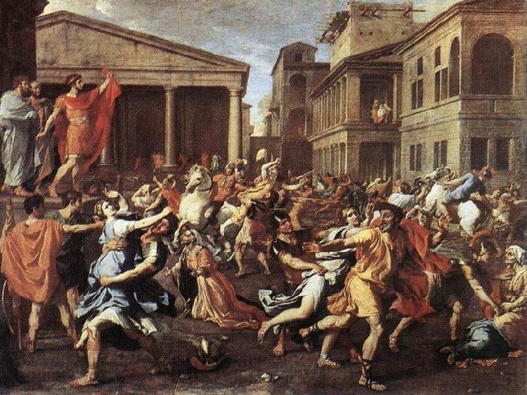 Nicolas Poussin Rape of the Sabine Women, Rome,